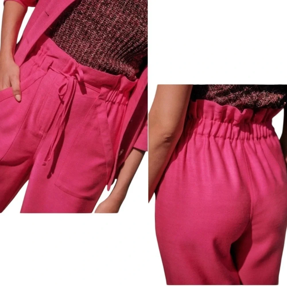 SÈZANE Women’s Pink Wide Leg Trousers